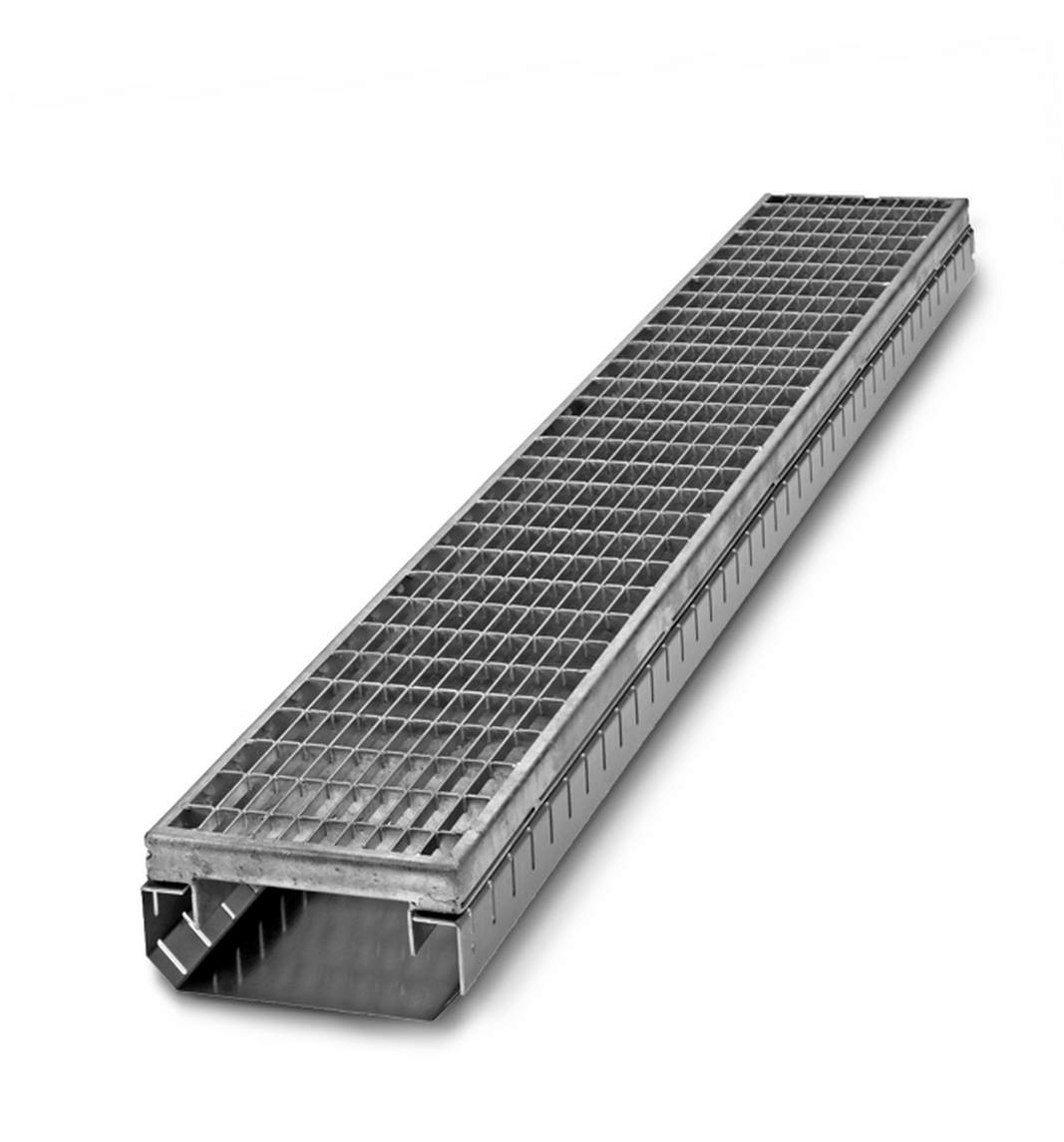 ZinCo Fassadenrinne FTR 55/75-G H: 55-75 mm, B: ca. 145 mm, L: ca. 1 m