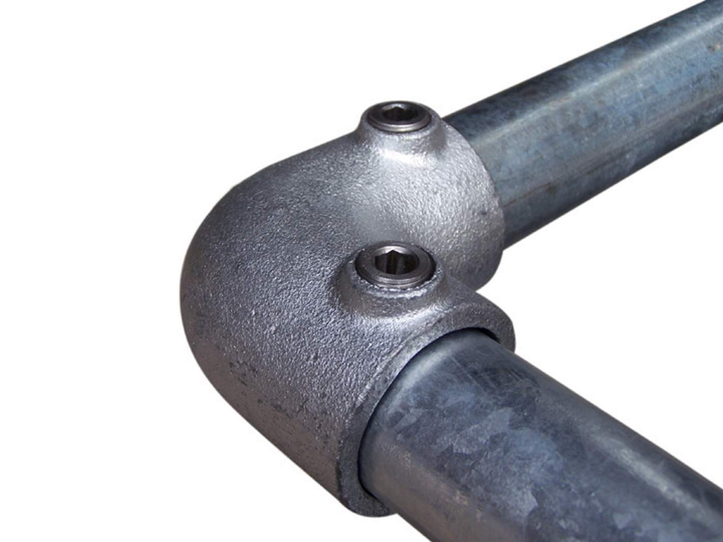 ZinCo Eckverbinder für Handlauf gegossen und feuerverzinkt