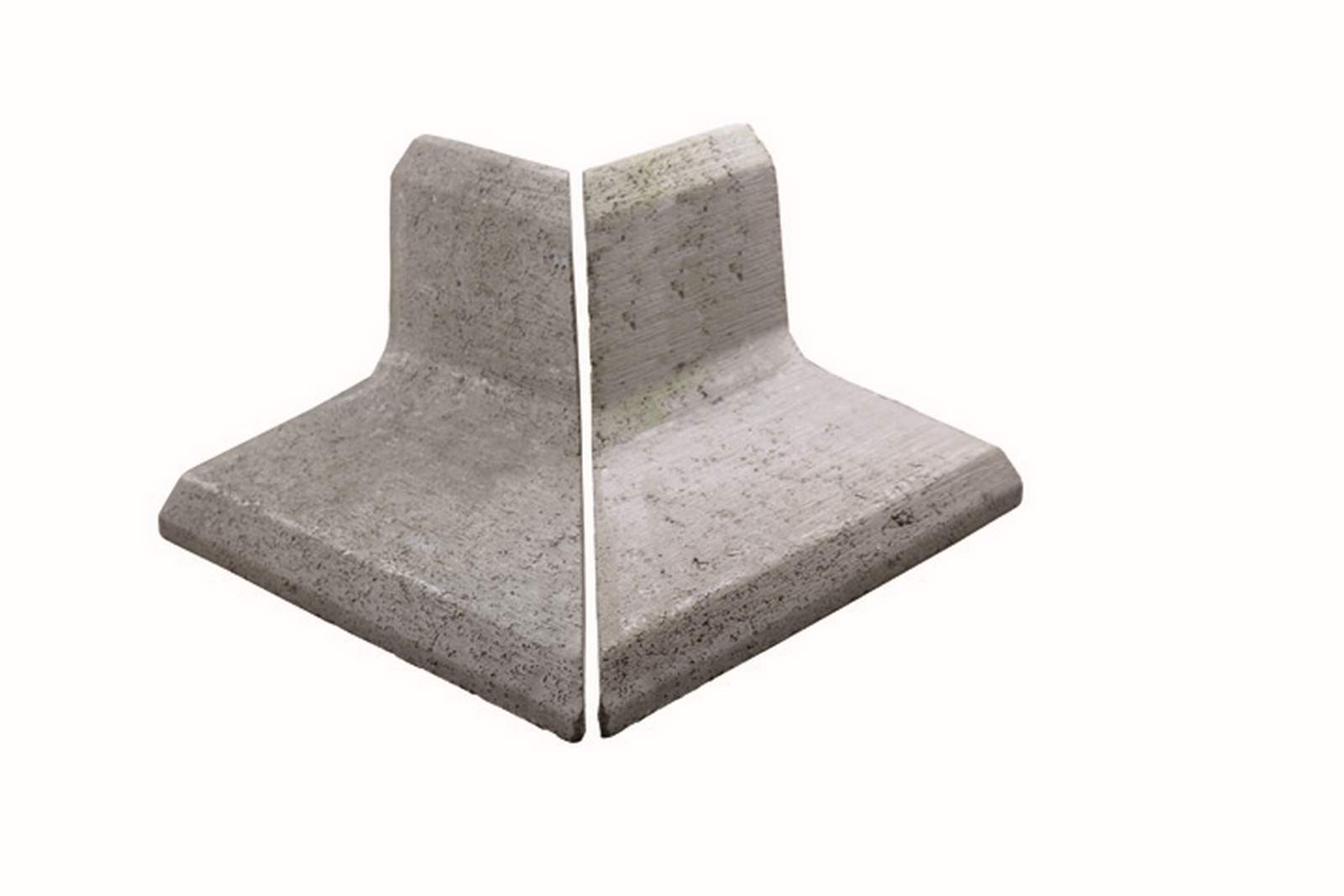 ZinCo Betonwinkelstein-Außenecke, Höhe 25 cm, Winkel 90°