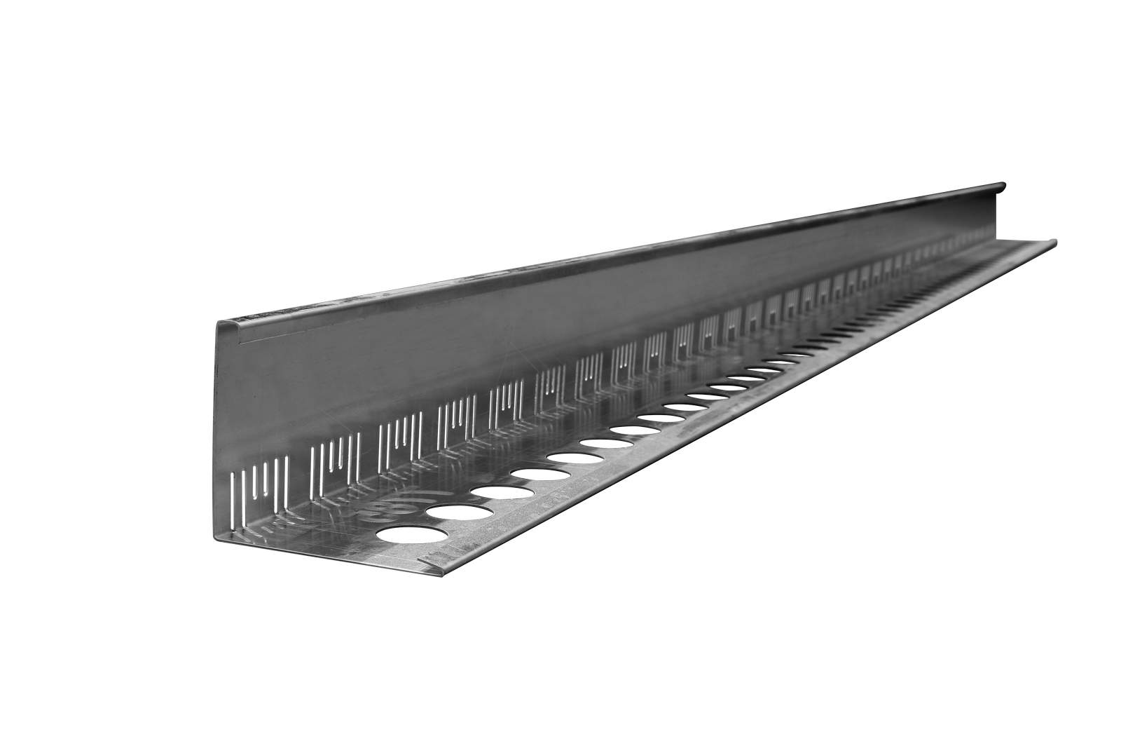 ZinCo Dachtraufprofil DP 120-E, Höhe 120 mm, Länge 3 m, Edelstahl 0,8 mm