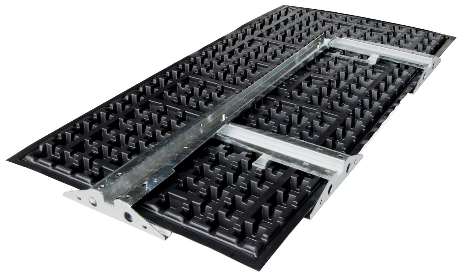 ZinCo Geländerbasis GB-Eck Links, mit drei Pfostenaufnahmen