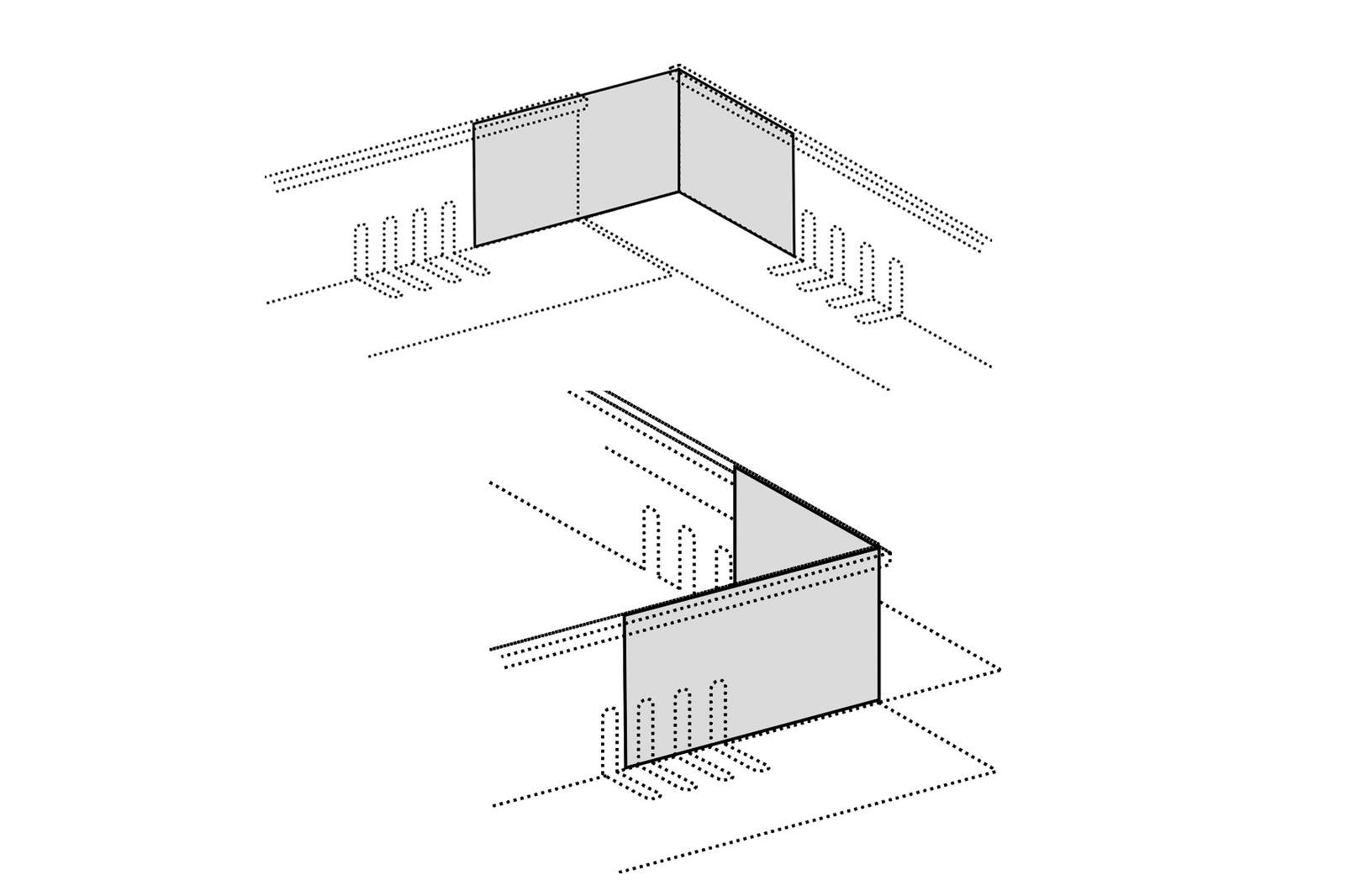 ZinCo Eckverbinder KL 60/80 und KL 80/100, für Höhe 80 mm, Winkel 90°