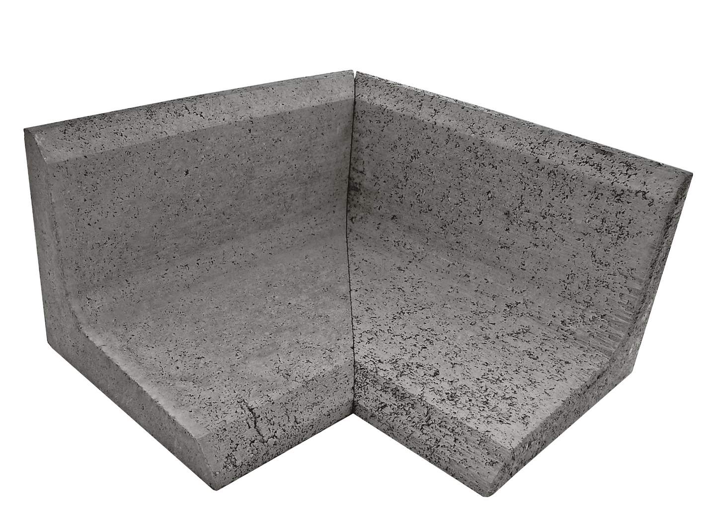 ZinCo Betonwinkelstein-Innenecke, Höhe 30 cm, Winkel 90°